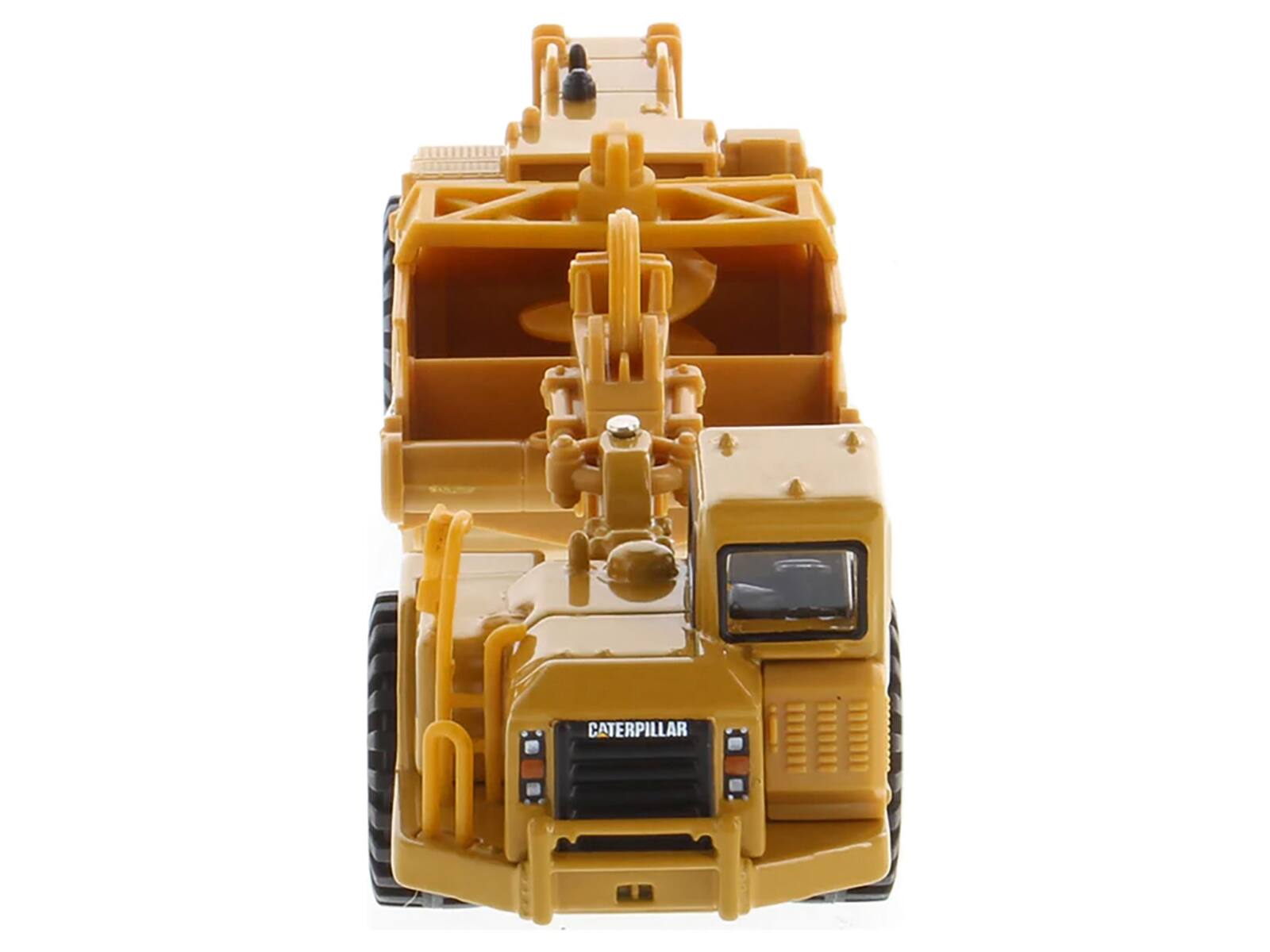 Alt View 1. Diecast Masters - CAT Caterpillar 627G Auger Scraper Yellow 1/87 (HO) Diecast Model by Diecast Masters - Yellow .