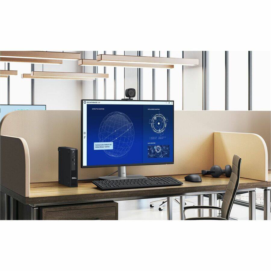 Alt View 3. Dell - Dell Pro QBM1250 Desktop Computer - Intel Core Ultra 7 265 - vPro Technology - 16 GB - 512 GB SSD - Micro PC - Intel - Unknown.