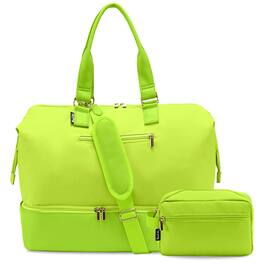 Paradigms Interiors - Weekender Bags For Women Large Travel Duffel Bag With Shoes Compartment Carry On Overnight Tote Toiletry - 45L-Green-45L