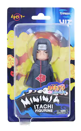 Ages 4+
Toynami
VIZ
SHONEN JUMP
NARUTO SHIPPUDEN
ITACHI FIGURINE
WARNING: HAZARD - Small parts. CHOKING HAZARD - Not for children under 3 years