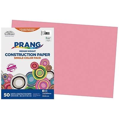 Sure, here is the corrected and grouped text:

---

**PRANG**

**MEDIUM WEIGHT CONSTRUCTION PAPER**

**SINGLE COLOR PACK**

**50 SHEETS - CONSTRUCTION PAPER**

**12" x 18" (30.5 cm x 45.7 cm)**

**P7007**

**CUTS AND POLOS EVENLY WITHOUT CRACKING**

**PROMISE SHEETS**

**50 IX 12" X 18"**

---

This text is organized to reflect the information on the packaging.