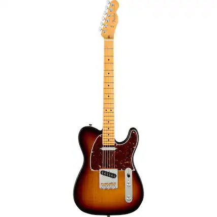 Front. Fender - Fender American Professional II Telecaster Electric Guitar, Maple Fingerboard, 3-Color Sunburst.