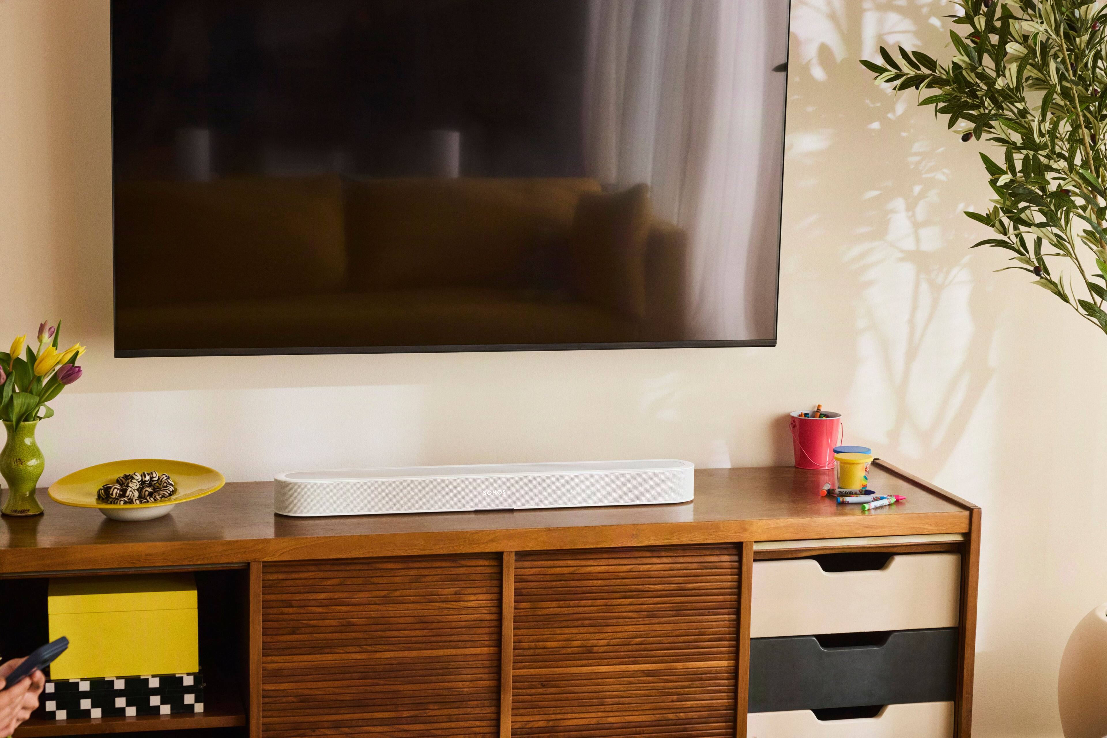 Alt View 10. Sonos - Beam Ultra 7.1.2 Channel Smart Soundbar with Dolby Atmos - White.