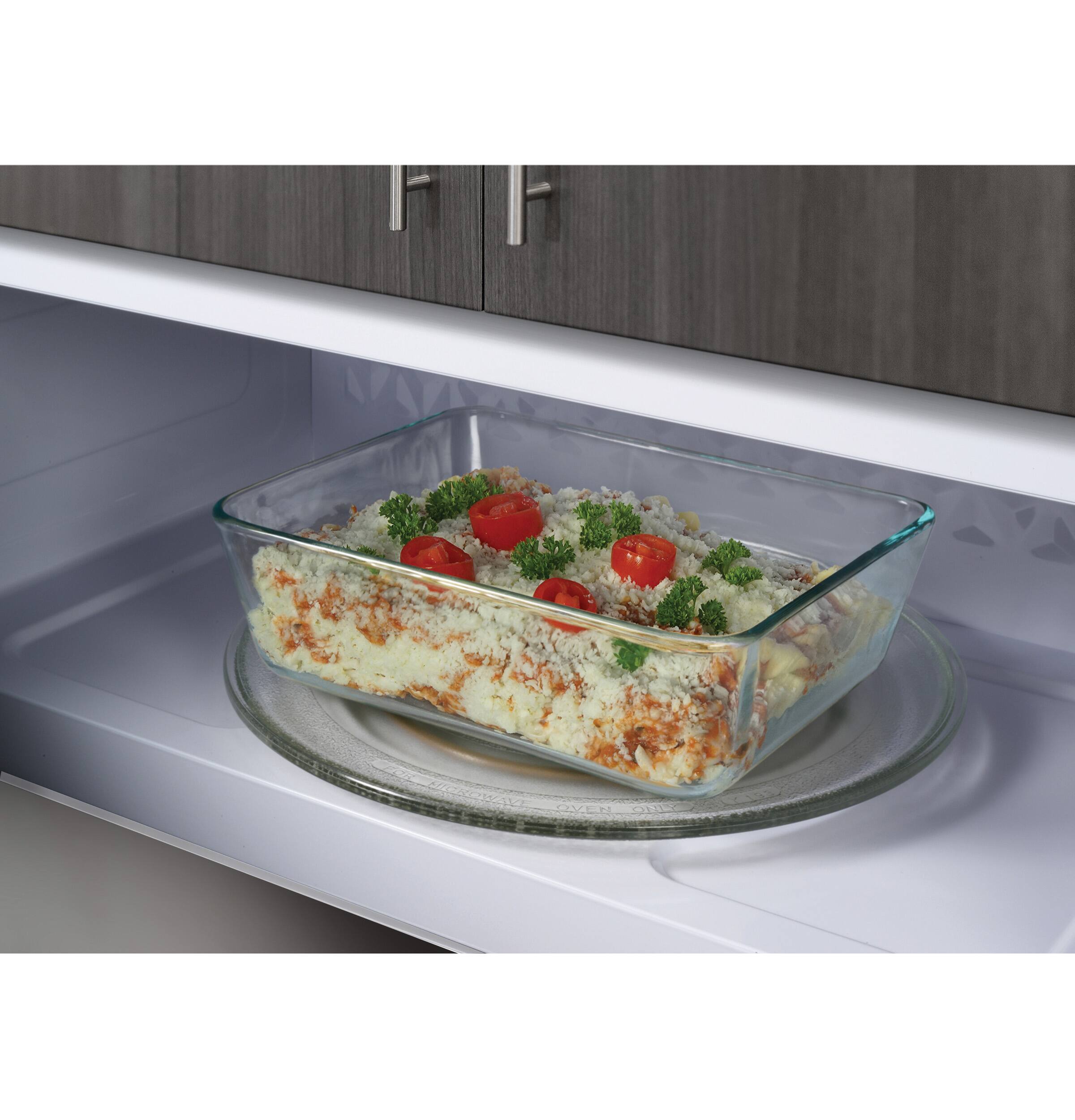 Alt View 7. GE Profile - 1.2 Cu. Ft. Over-The-Range Microwave with Sensor Cooking and Low Profile Design - White.