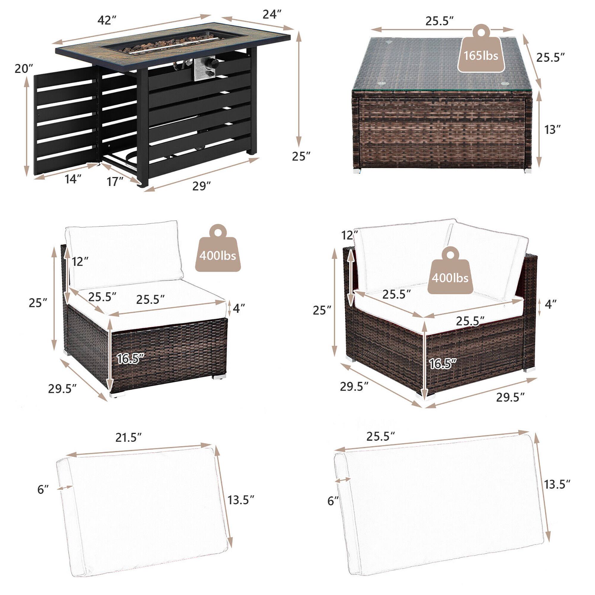 42", 24", 25.5", 20", 165lbs, 25.5", 13", 25", 14", 17", 29", 25", 12", 25.5", 25.5", 400lbs, 4", 25", 12", 25.5", 400lbs, 25.5", 4", 16.5", 16.5", 29.5", 29.5", 29.5", 21.5", 25.5", 6", 13.5", 6", 13.5"