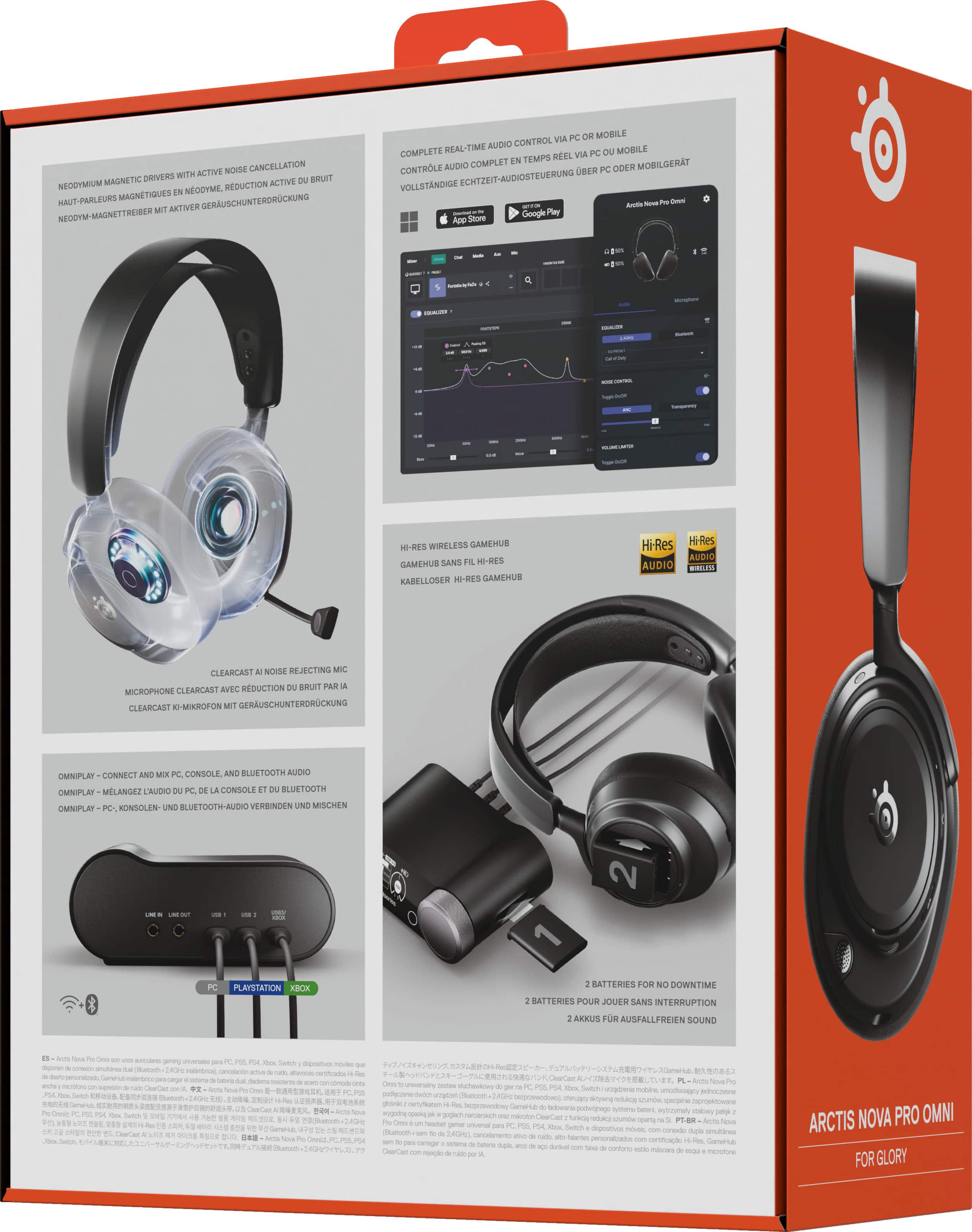 SteelSeries Arctis Nova Pro Omni 2.4 GHz Wireless Over The Ear