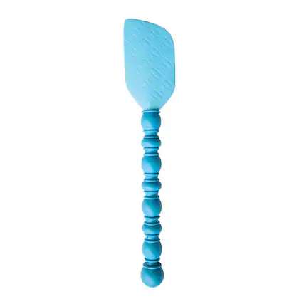 Front. Talisman Designs - Silicone Spatula, Vintage Inspired Tools Collection, Set of 1, Blue - Blue.