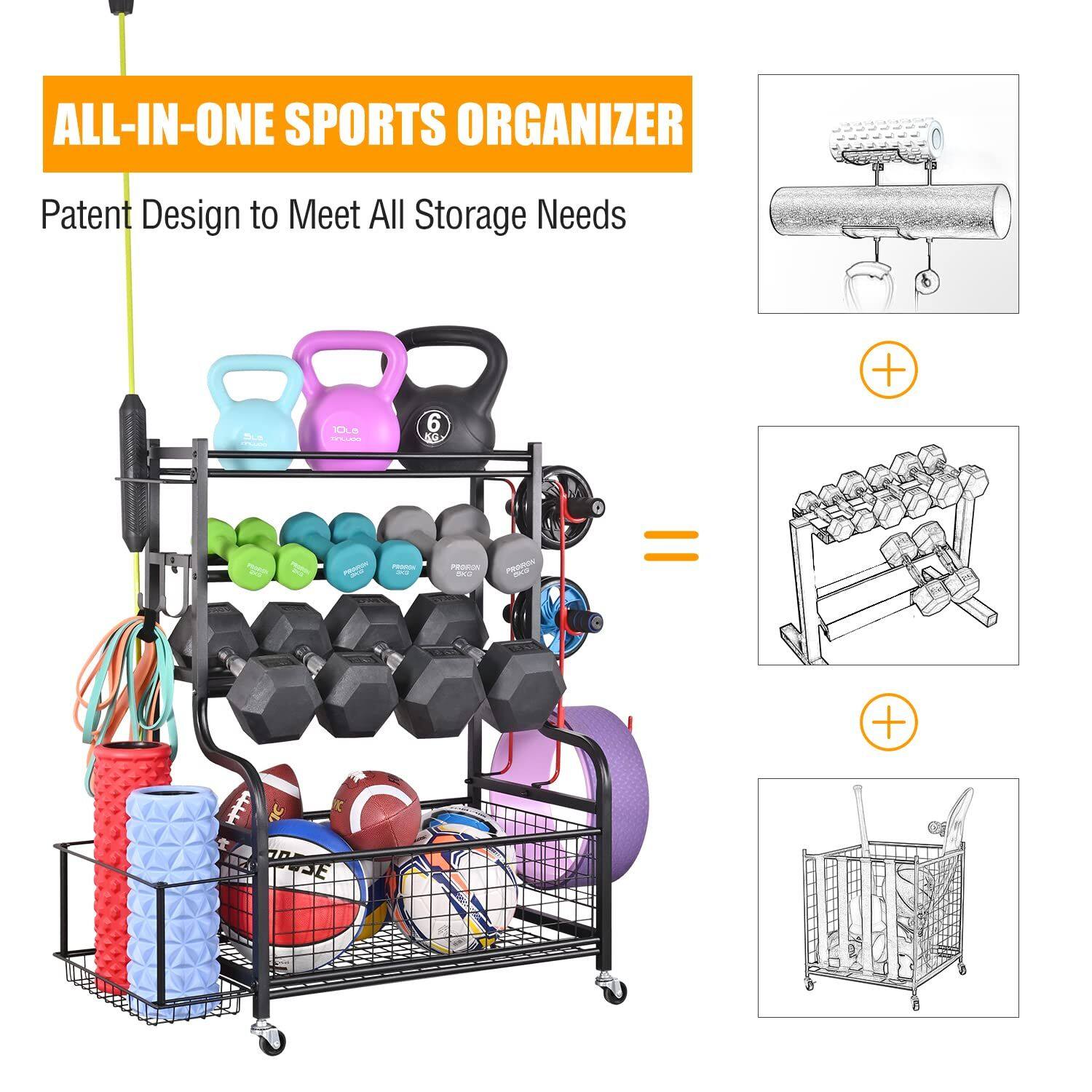 ALL-IN-ONE SPORTS ORGANIZER  
Patent Design to Meet All Storage Needs