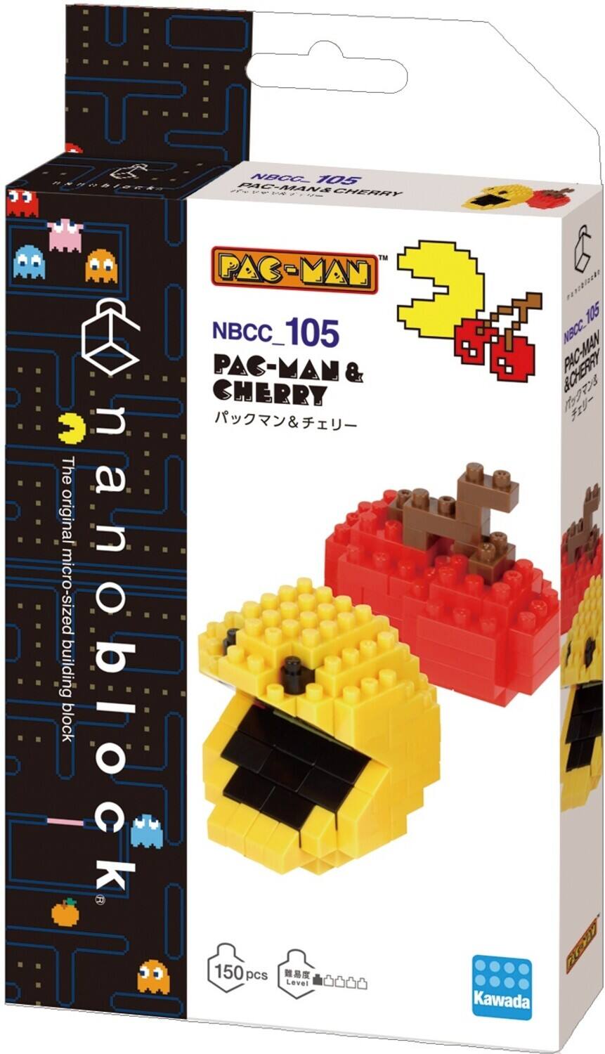 NBGC 105 bIoe F PAC-MANS  NDIN CHERRY TM PAC-MAN rabloek NBCC_105 > NBOC. 105 PAC-MAN & &CHERRY CHERRY   & The original micro-sized O building block nanoblock  Fray 150 pcs  Level 0 Kawada
