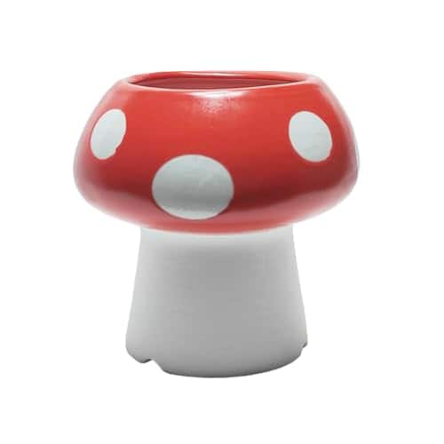 Vulpecula Spade - Mushroom Pencil Holder for Desk Cute Pen Holder Decoration Accessories Ceramic Pencil Cup Mushroom Decor Succulent Plant
