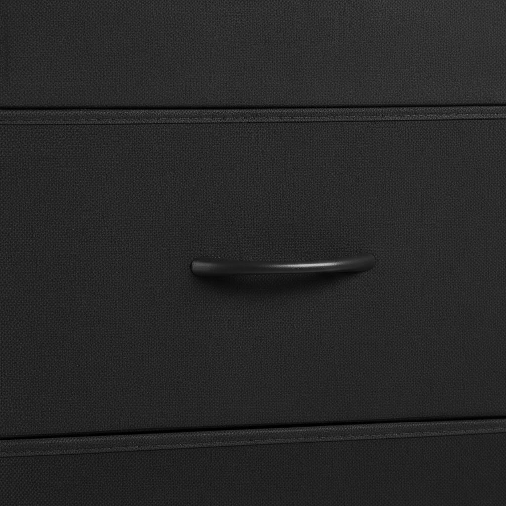 Left. AOITUN - Fabric Dresser for Daily Bedroom Use, 4-Drawer Tall Storage Tower for Clothes Organization, Compact Black Drawer Unit - Black.