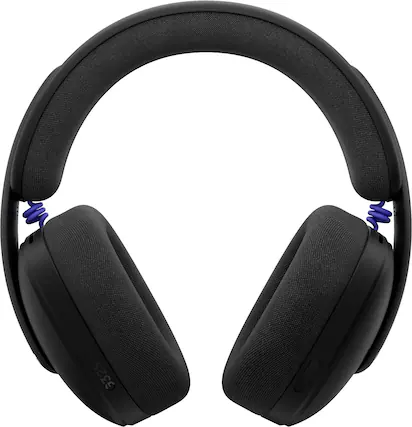 Front. Logitech - G325 LIGHTSPEED Wireless Bluetooth Gaming Headset with Noise Reduction Microphone for PC, PlayStation, Switch, Mobile - Black.