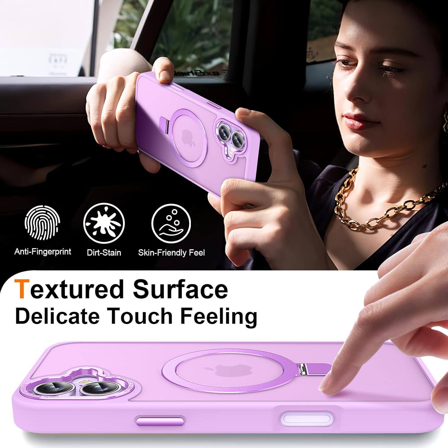 Irenka Anti-Fingerprint Dirt-Stain Skin-Friendly Feel Textured Surface Delicate Touch Feeling