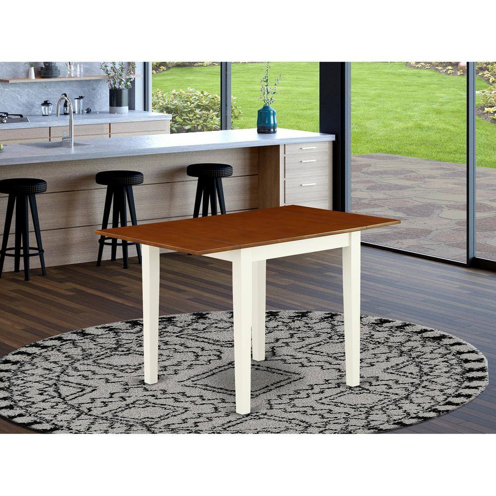 Left. East West Furniture - East West Furniture NDT-WHI-T Kitchen Table - Cherry.
