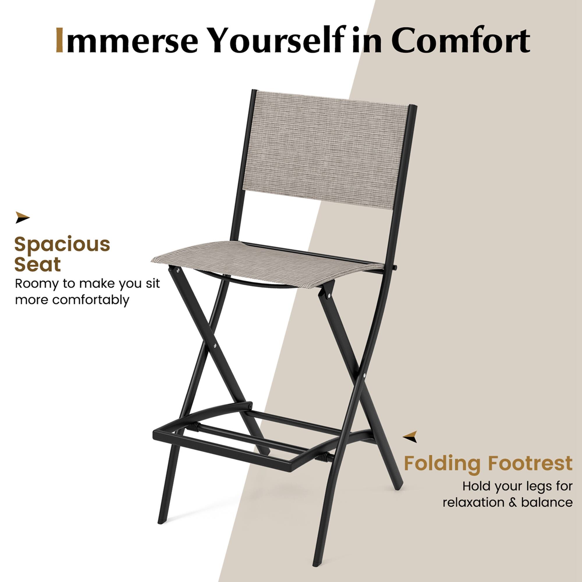 Immerse Yourself in Comfort

Spacious Seat  
Roomy to make you sit more comfortably

Folding Footrest  
Hold your legs for relaxation & balance