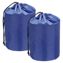 Unique Bargains - Stuff Sack, Nylon Waterproof Storage Sack, Portable Drawstring Outdoor Ditty Bag Ultralight Dust Flap, 7x13Inch & 2pcs - Blue