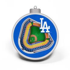 Front. YouTheFan - Los Angeles Dodgers 3D Stadium Ornament - Multicolor.