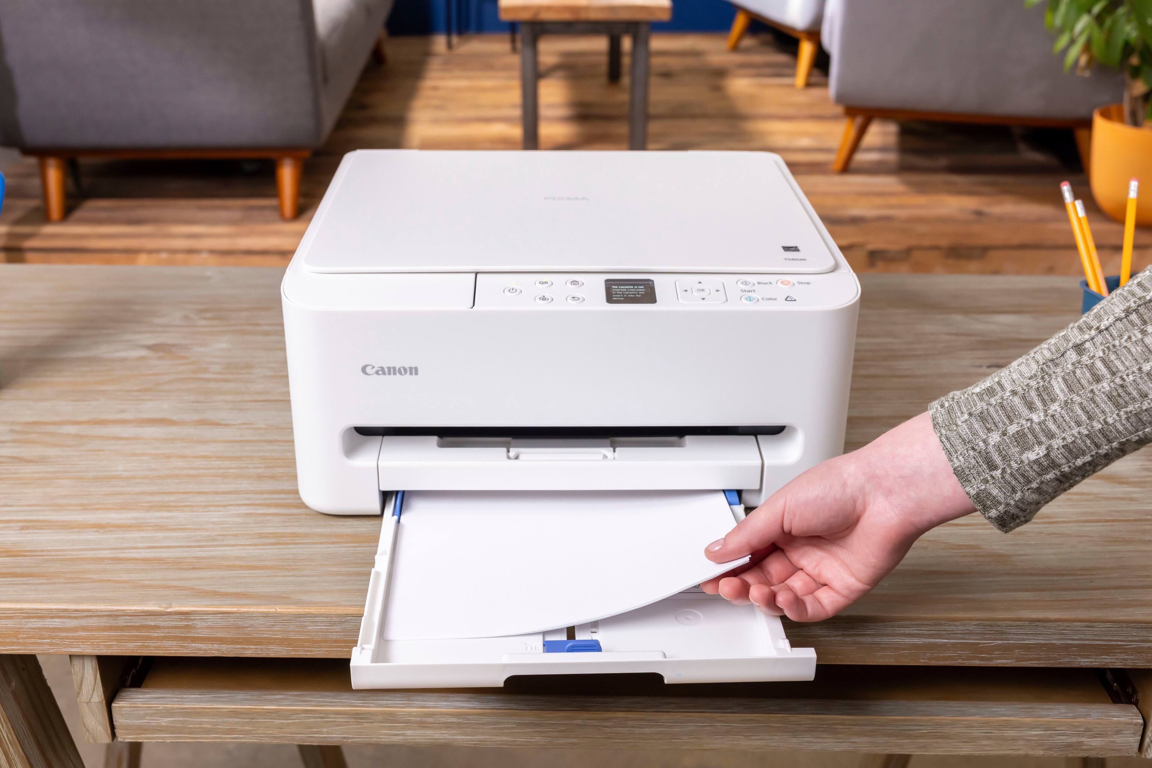 Alt View 10. Canon - PIXMA TS6520 Wireless All-In-One  Inkjet Printer - White.