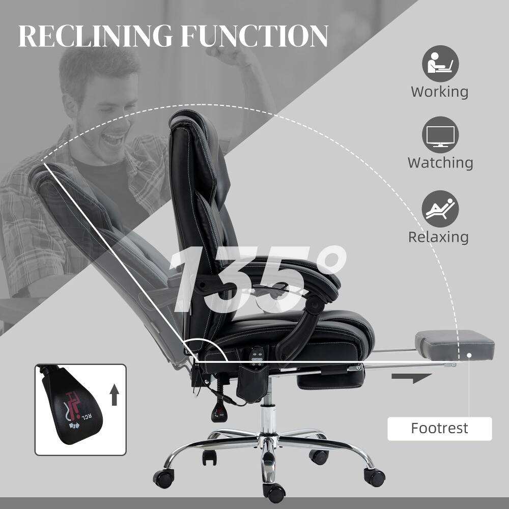RECLINING FUNCTION  
Working  
Watching  
Relaxing  
135°  
Footrest