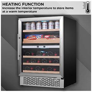 HEATING FUNCTION  
Increase the interior temperature to store items at a warm temperature  

Digestive GO
