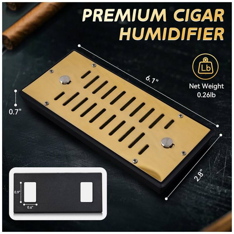 PREMIUM CIGAR HUMIDIFIER  
6.1"  
Net Weight 0.26lb  
0.7"  
0.9"  
2.8"  
0.6"