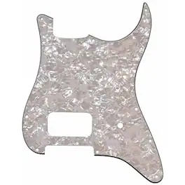 Fender - 4-Ply 11-Hole Pickguard for Stratocaster Electric Guitar with Single Humbucking Pickup, White