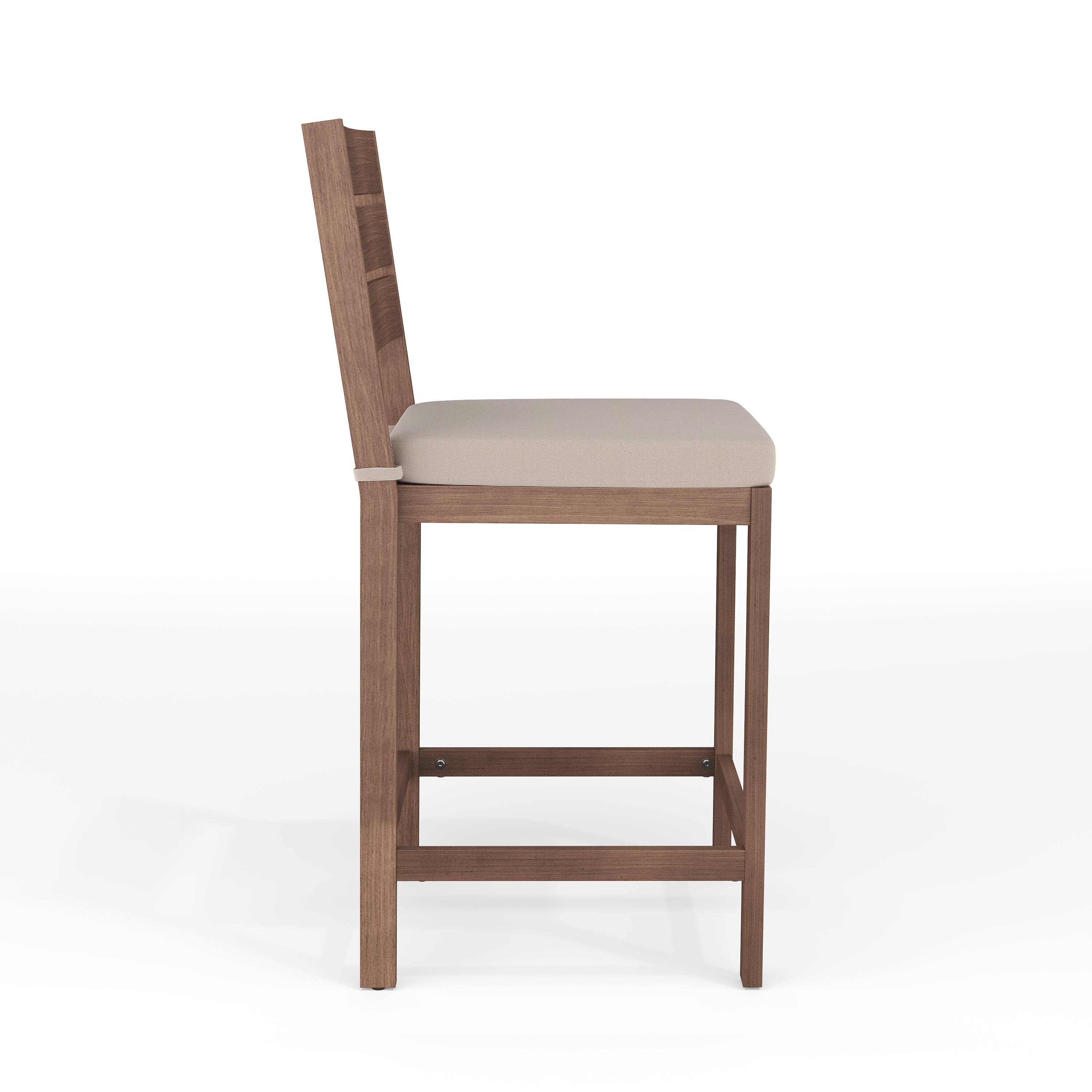 Alt View 8. Martha Stewart - Bedford 2PK All-Weather Patio Bar Stools with Seat Cushions - Brown.