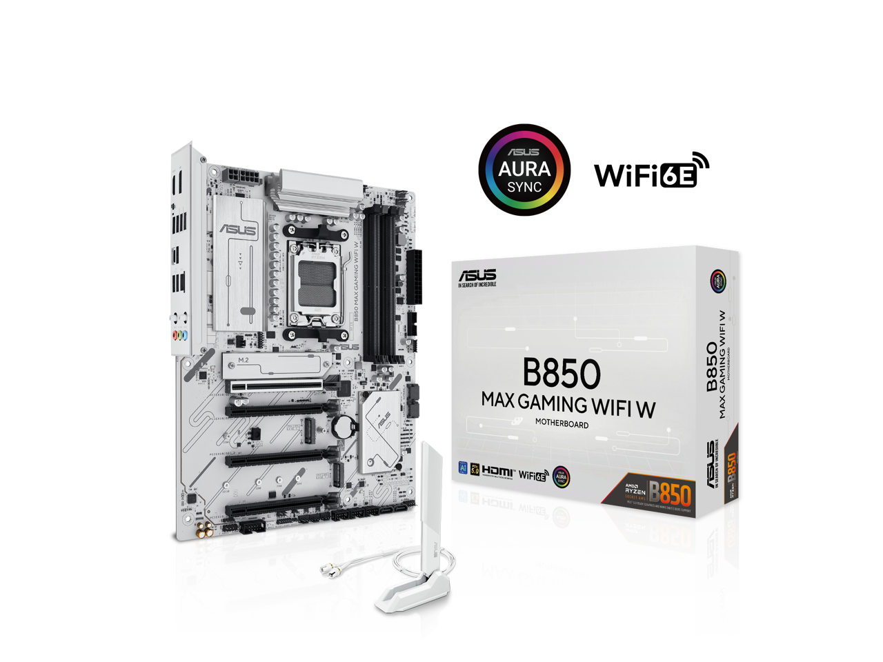 ASUS AURA SYNC  
ASUS B850 MAX GAMING WIFI  
ASUS B850 GAMING WIFI  
ASUS B850 MAX GAMING WIFI  
ASUS B850 MAX GAMING WIFI