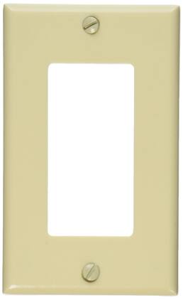 Leviton - Decora 1 gang Thermoset Plastic Decorator Wall Plate 1 pk (Case of 20) - Ivory