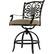 Alt View 20. Hanover - Traditions 5-Piece High-Dining Set with Fire Pit Table - Alumicast/Tan.