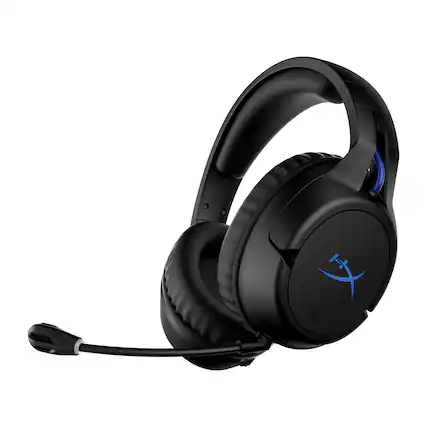 Front. HyperX - HyperX Cloud Flight - Wireless Gaming Headset for PC, laptop, PS5, and PS4 - Black - BLACK.