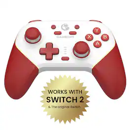 GameSir - Super Nova Wireless Gaming Controller Nintendo Switch & Switch 2/PC/iOS/Android, Hall Effect Stick/Trigger Charging Dock - Red/White