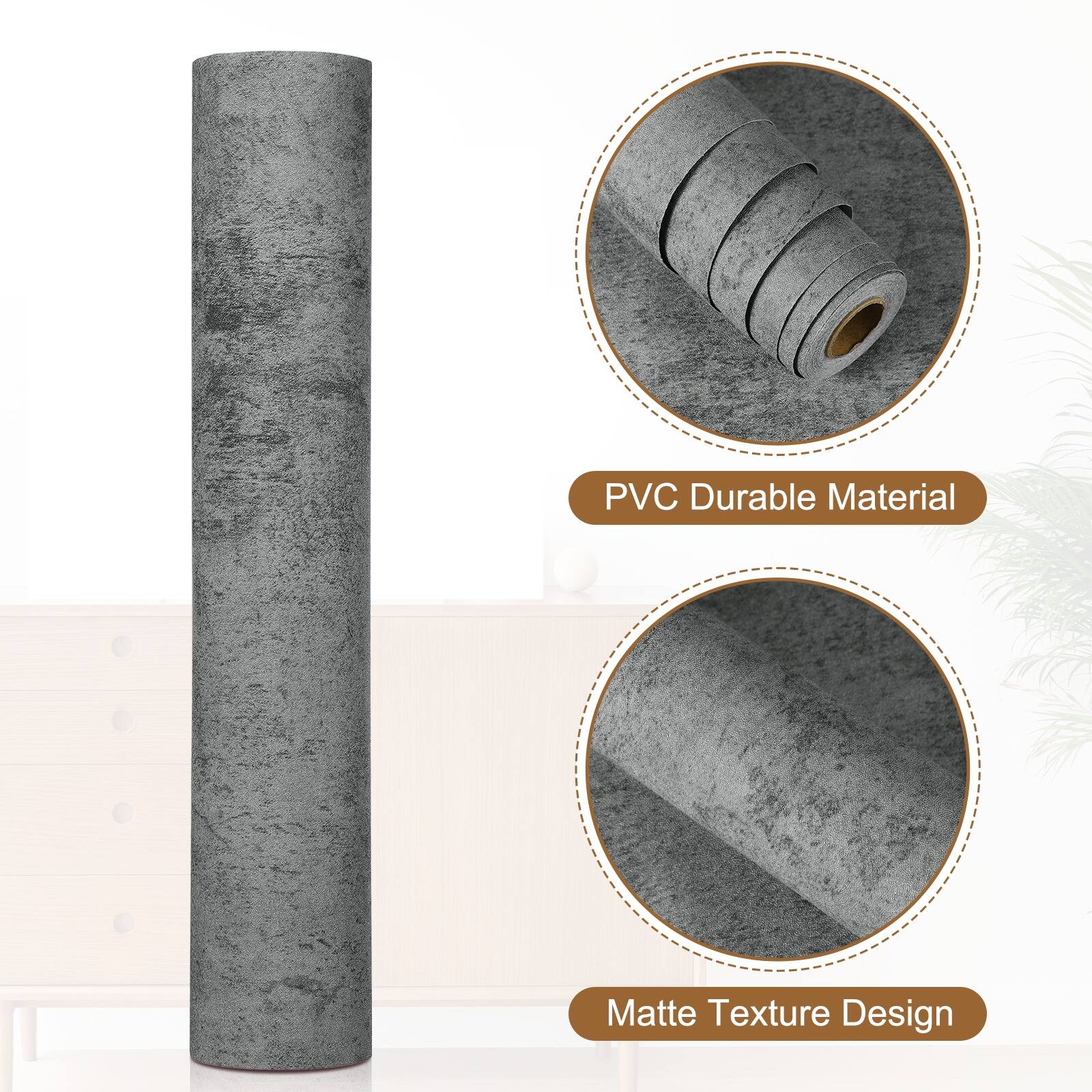 PVC Durable Material  
Matte Texture Design