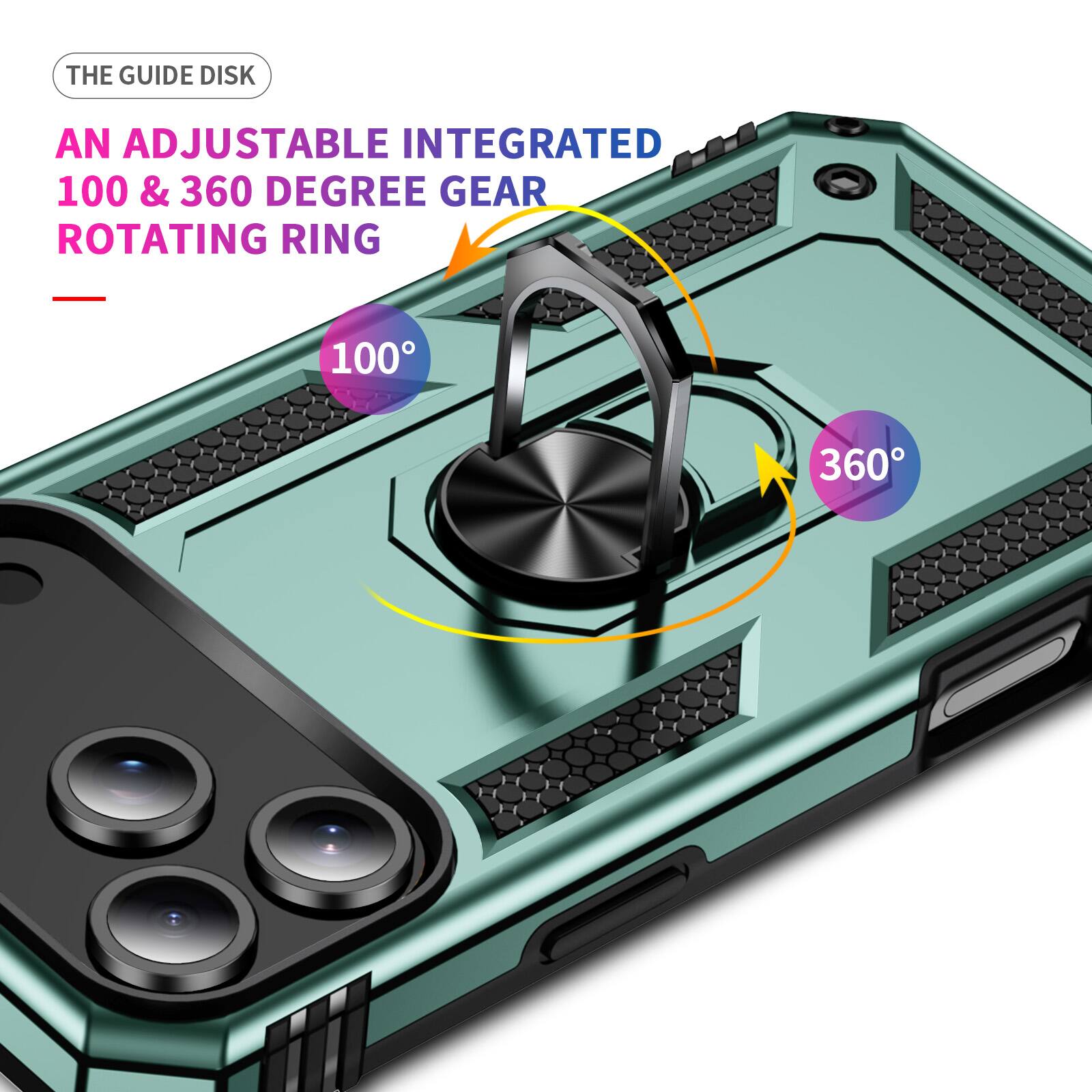 The Guide Disk: An Adjustable Integrated 100 & 360 Degree Gear Rotating Ring