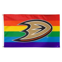 WinCraft - Anaheim Ducks 3' x 5' Single-Sided Deluxe Team Pride Flag - Multicolor