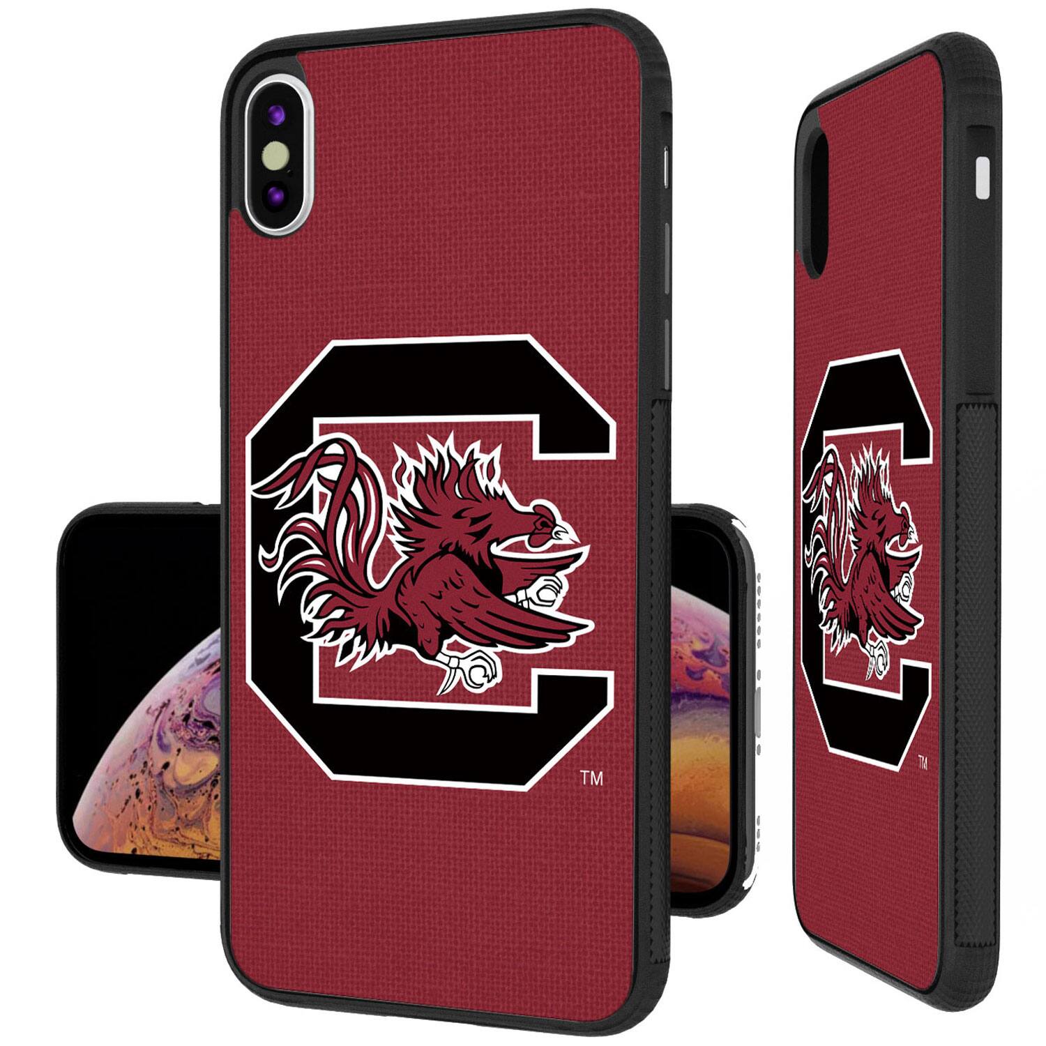 Alt View 3. Keyscaper - South Carolina Gamecocks iPhone Solid Design Bump Case - 14 - Multicolor.