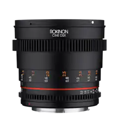 Rokinon - CINE DSX 50mm T1.5 Cinema Lens for Canon EF - Black - Front_Zoom