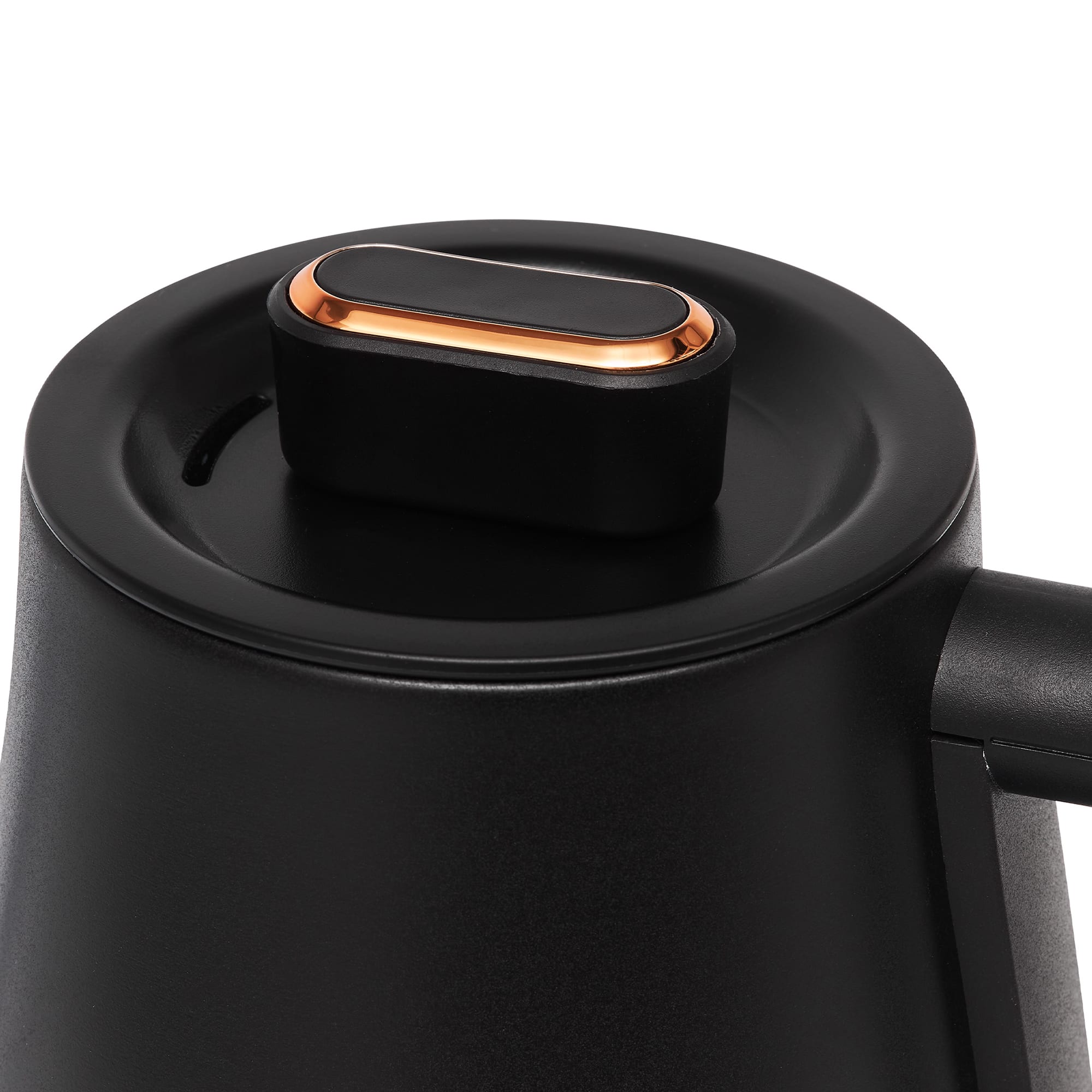 Haden - Electric Tea Kettle, Gooseneck Hot Water Boiler, 0.6L Teapot, Black/Copper - Black, Copper - Thumbnail 5