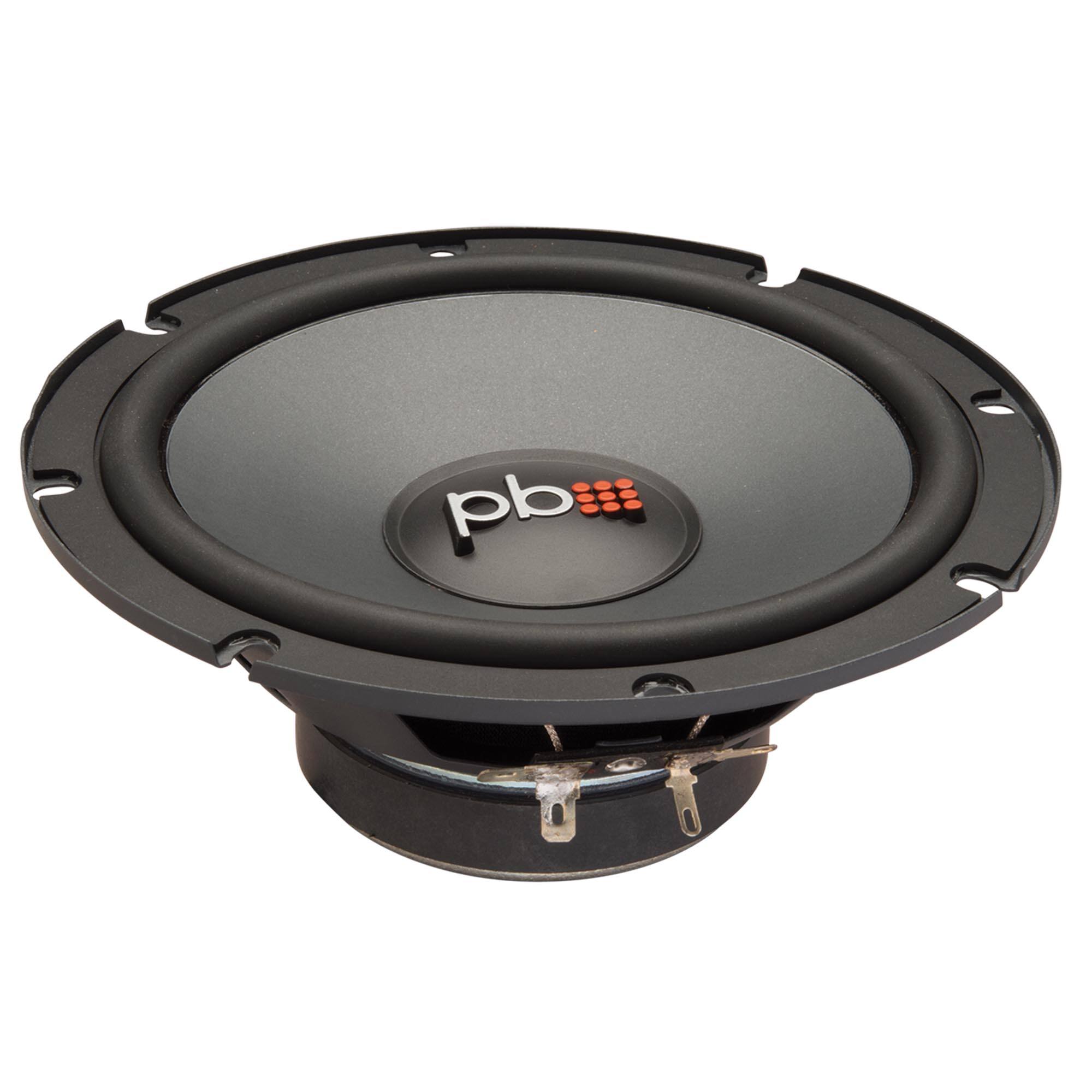 Alt View 3. Powerbass - PowerBass OE-6C - 6.5" Component Speaker System - 2-Ohm - Pair - Black/Gray.