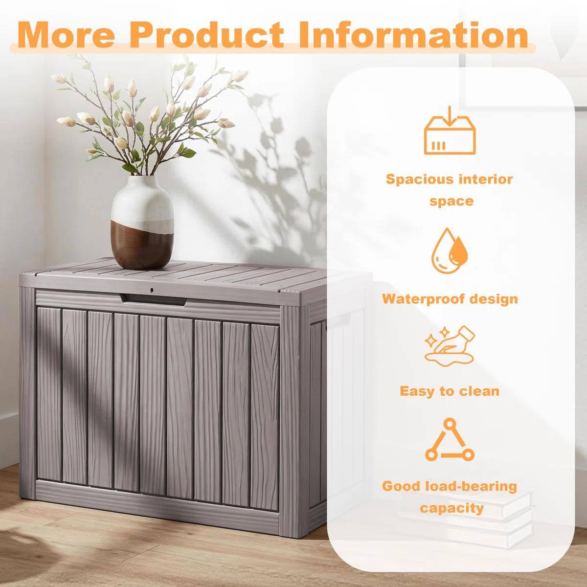 More Product Information

- Spacious interior space
- Waterproof design
- Easy to clean
- Good load-bearing capacity