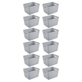 Sterilite - 14"Lx8"H Woven Rectangular for Home Organization (12 Pack) - Tall Basket