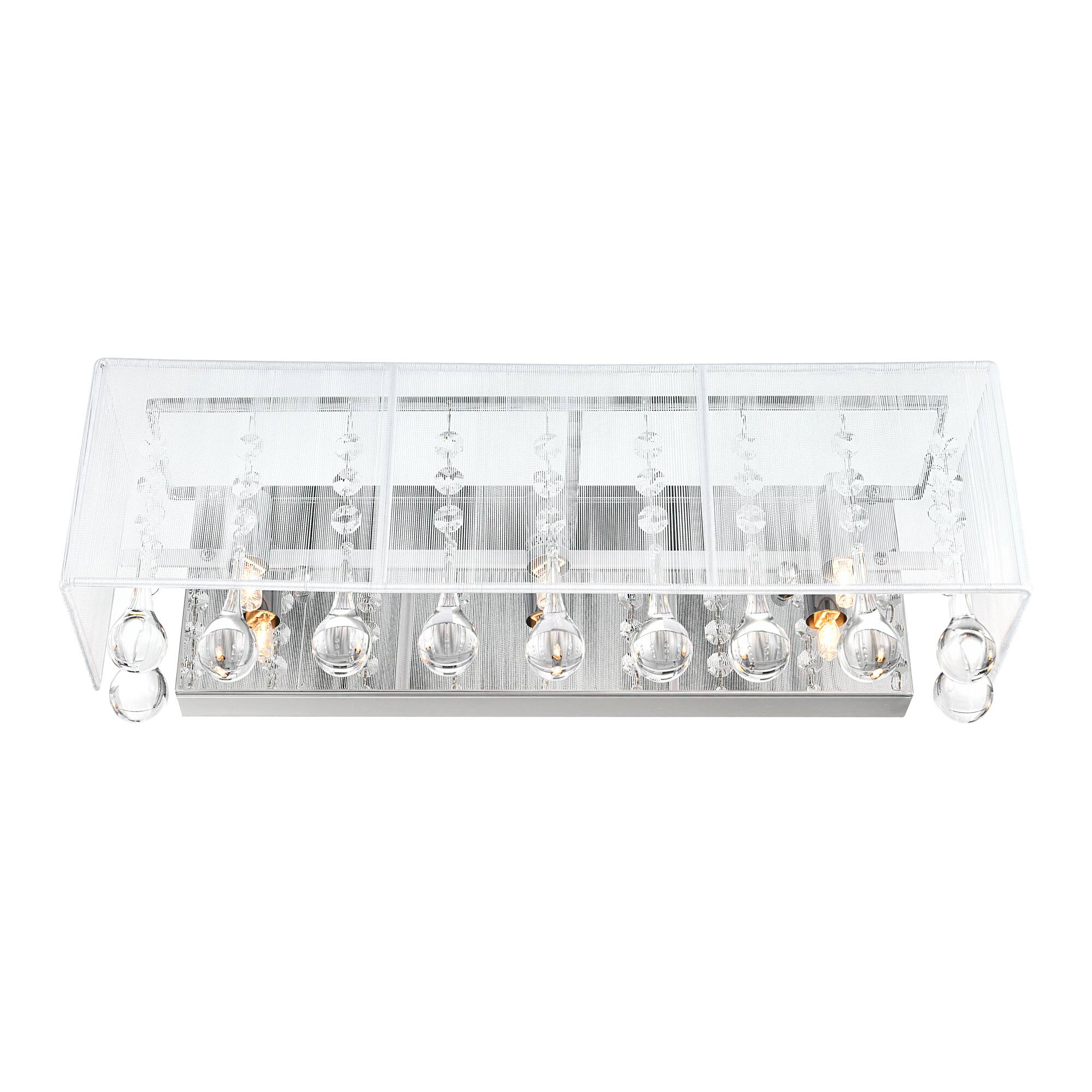 Left. CWI Lighting - Water Drop 3 Light Vanity Light With Chrome Finish - Chrome.