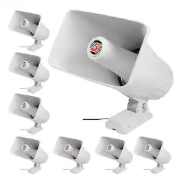 5 CORE - PA Horn Speaker 8Pc 8 Inch 65W Bull Horn Ausio System