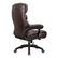 Left. Brick Attic - 500lbs Heavy Duty Executive Breathable Leather Office Chair with Adjustable High Back, Lumbar Support Swivel PC Chair - Brown.