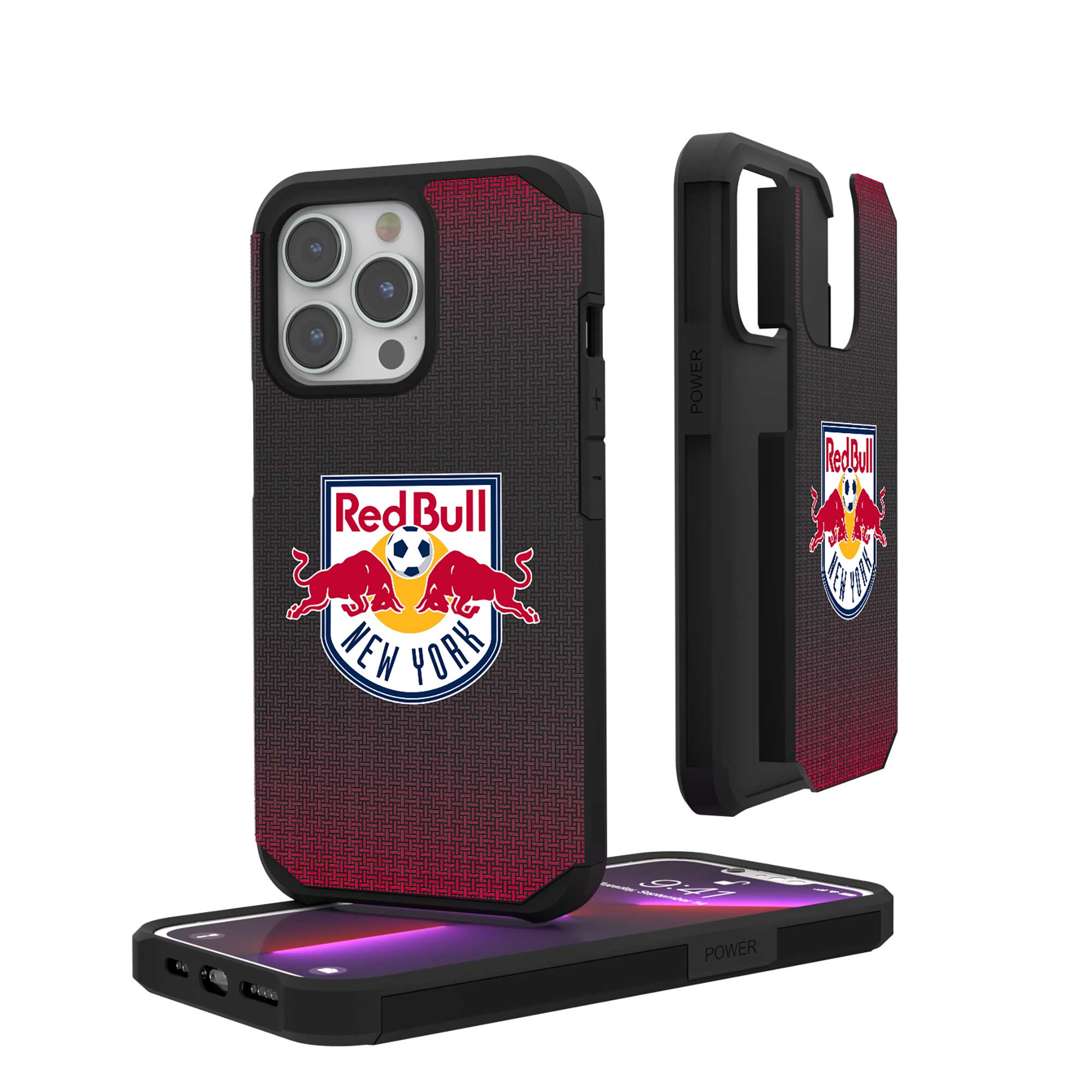 Keyscaper - MLS - New York Red Bulls Linen Logo iPhone Rugged Case - 14 Pro - Black price history on PriceWatchPro