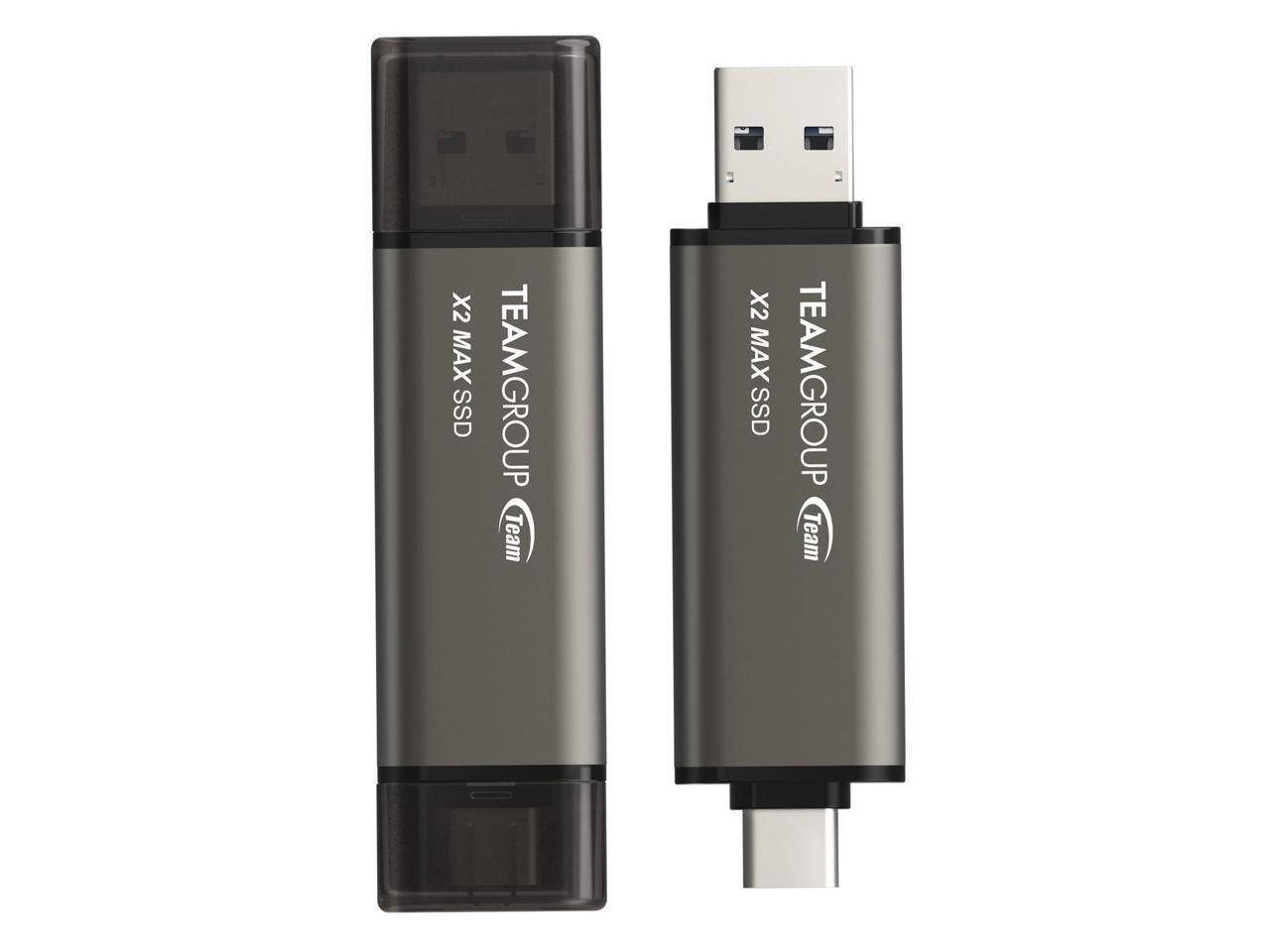 Team Group TEAM X2 MAX DRIVE 1TB USB 3.2 Gen2 SSD, Type C & Type A