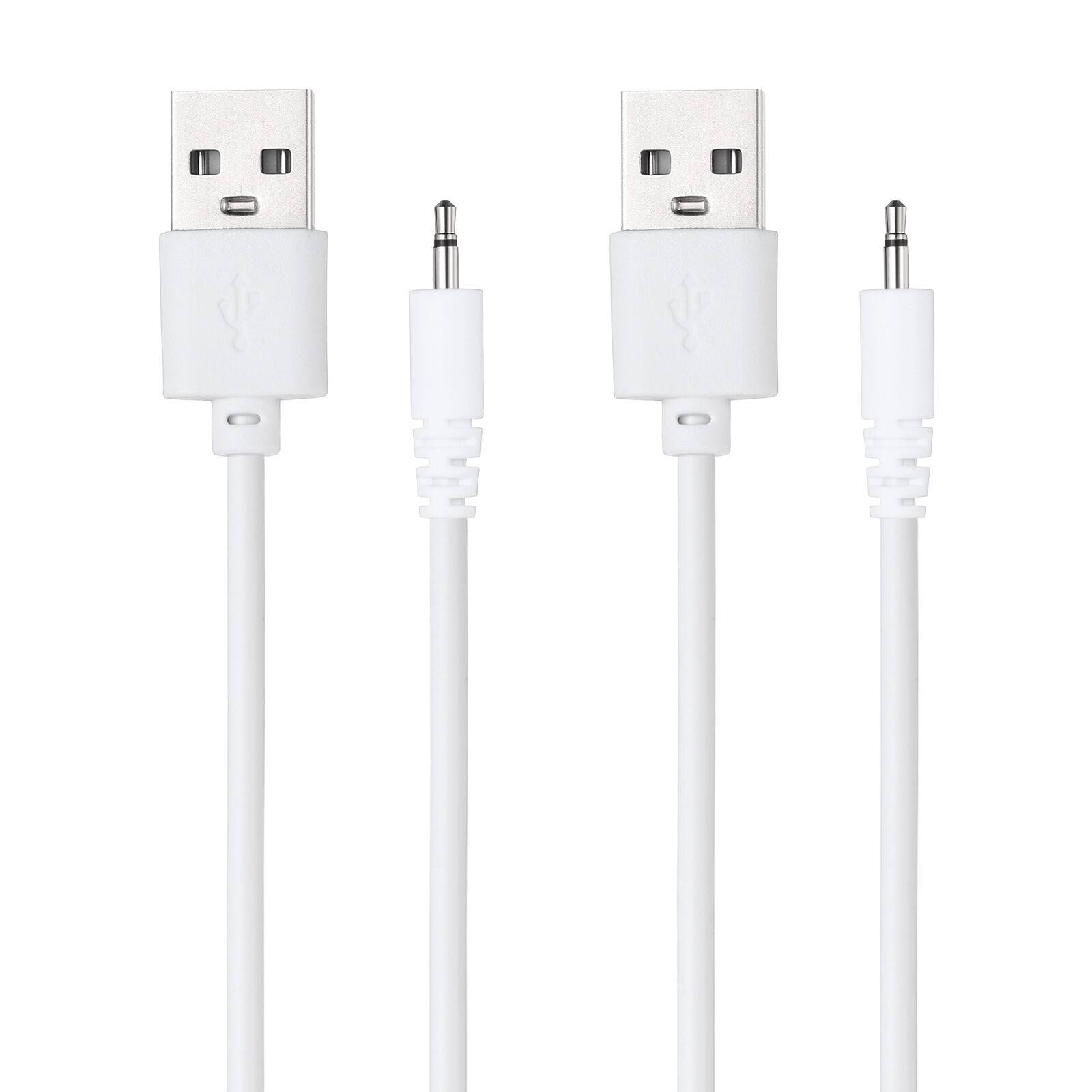 Front. Unique Bargains - USB to DC Charging Cable, 2.6ft, 5V 1A, 2pcs - Ideal for Routers, Speakers, Cameras, and Other 5V Devices - White.