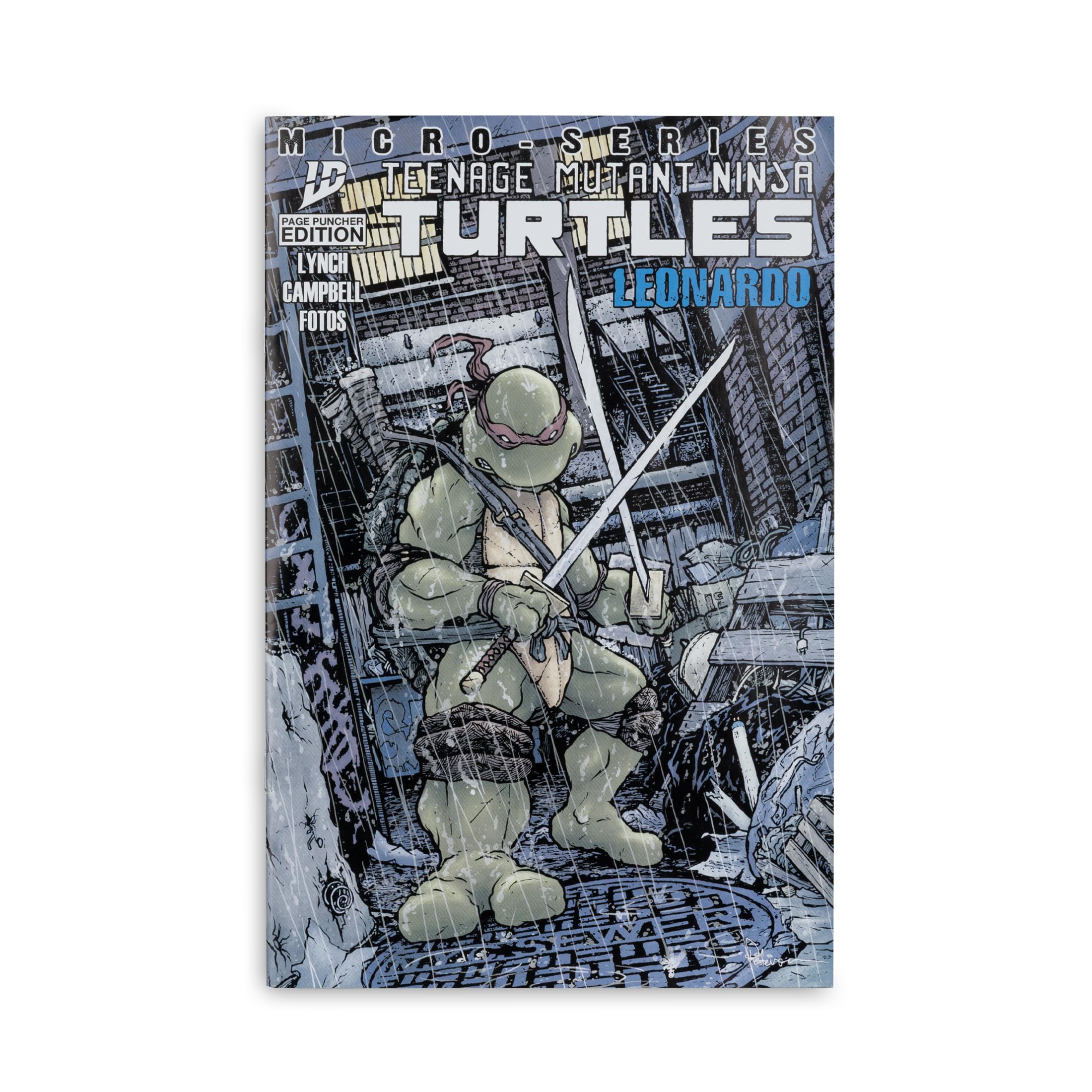 MICRO SERIES TEENAGE MUTANT NINJA TURTLES LEONARDO PAGE PUNCHER EDITION LYNCH CAMPBELL FOTOS