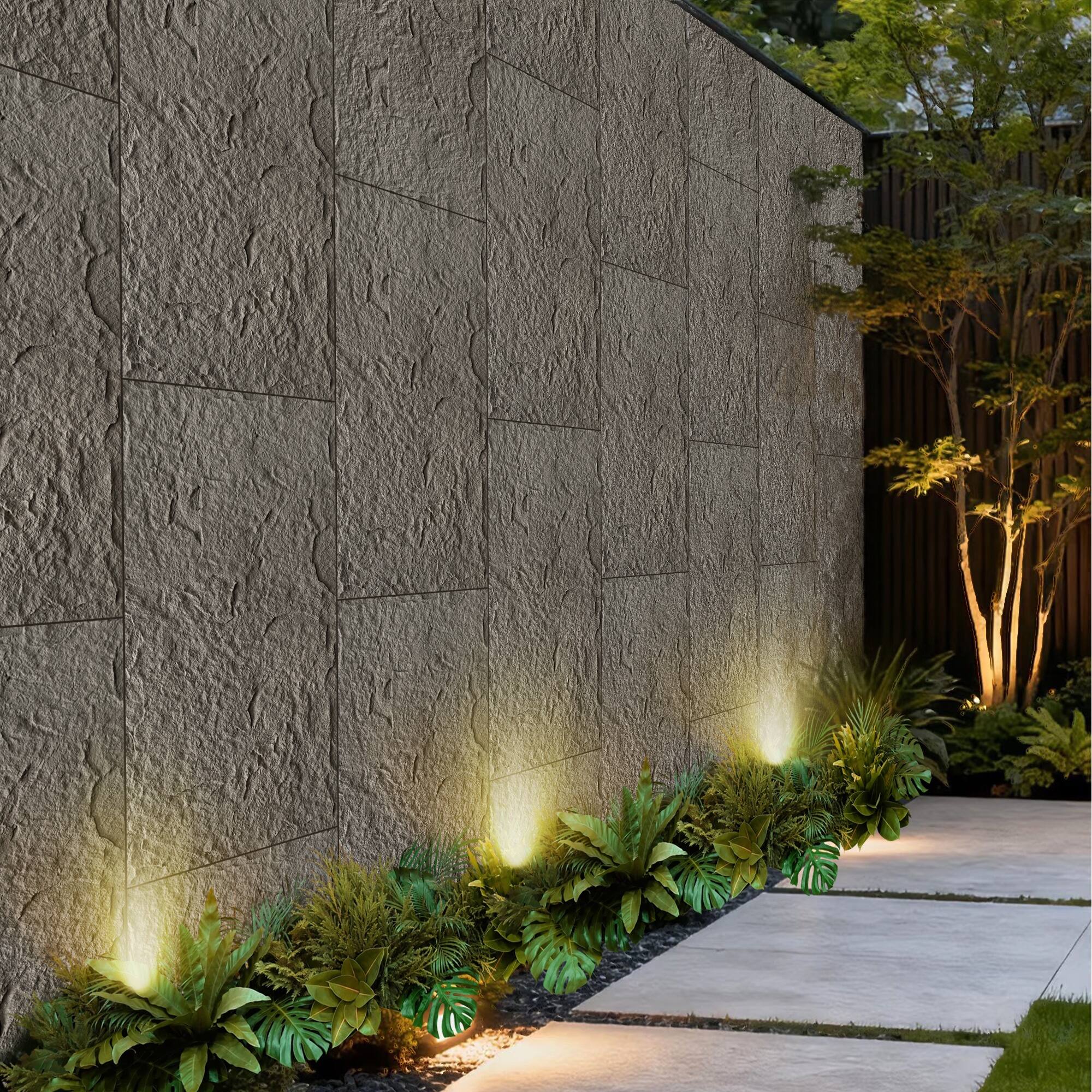 Alt View 4. Boyel Living - 6-Pack 23.62-in x 47.24-in Natural 3D Faux Stone Polyurethane Wall Panel - Natural.