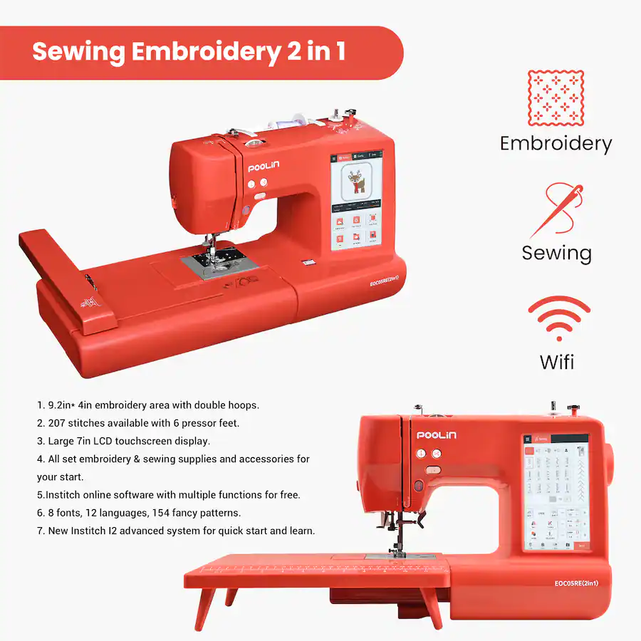 2in Start Pattern Poolin 【World cup order】Poolin EOC05 RE(2in1) Sewing & Embroidery ...